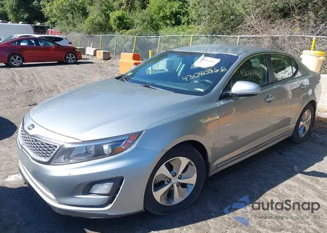 2014 Kia Optima Hybrid Lx z USA, uszkodzony, nr VIN KNAGM4AD7E5067343